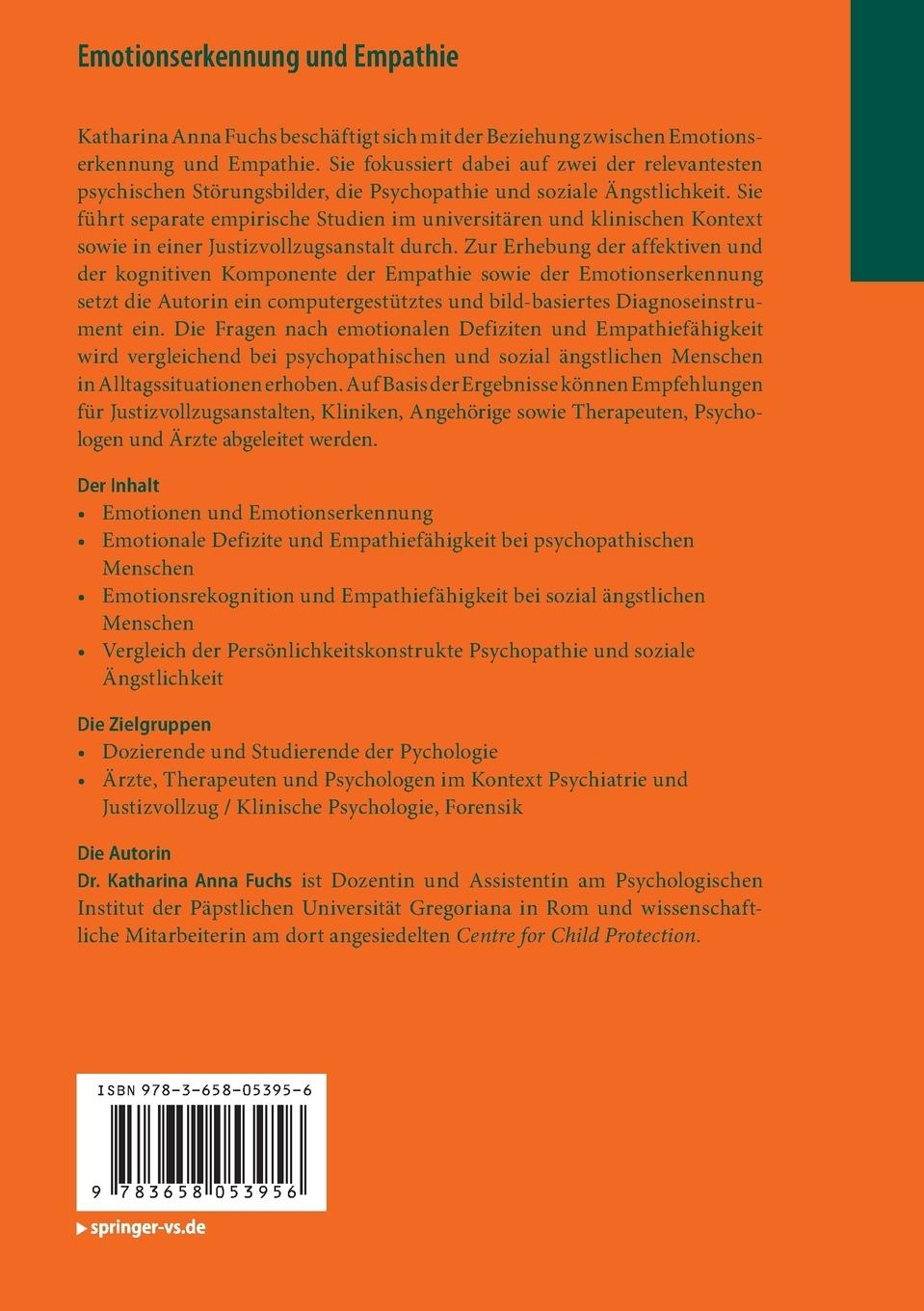 Rückseitencover Emotionserkennung und Empathie