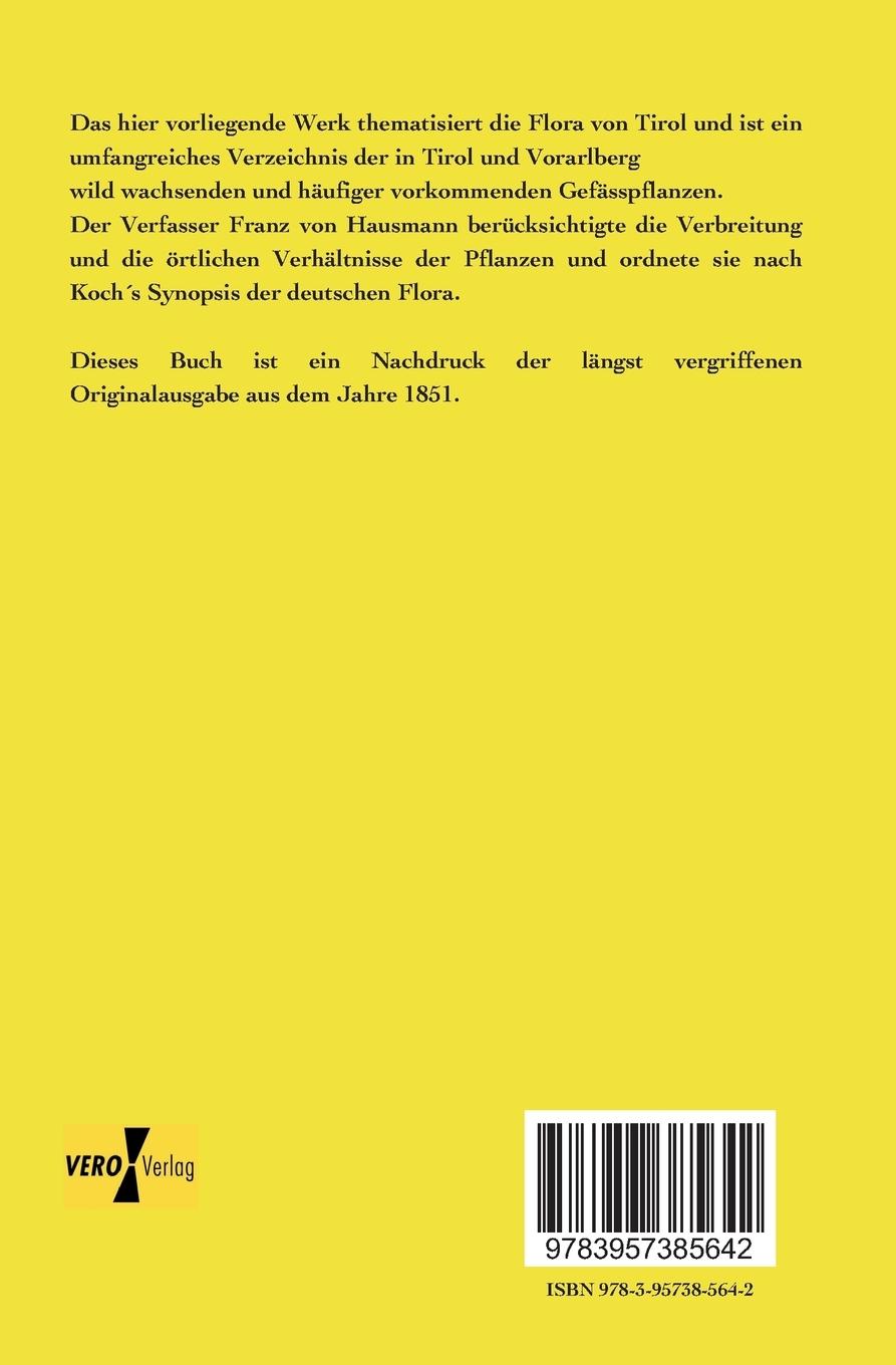 Rückseitencover Flora von Tirol