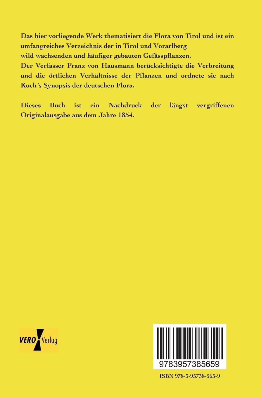 Rückseitencover Flora von Tirol