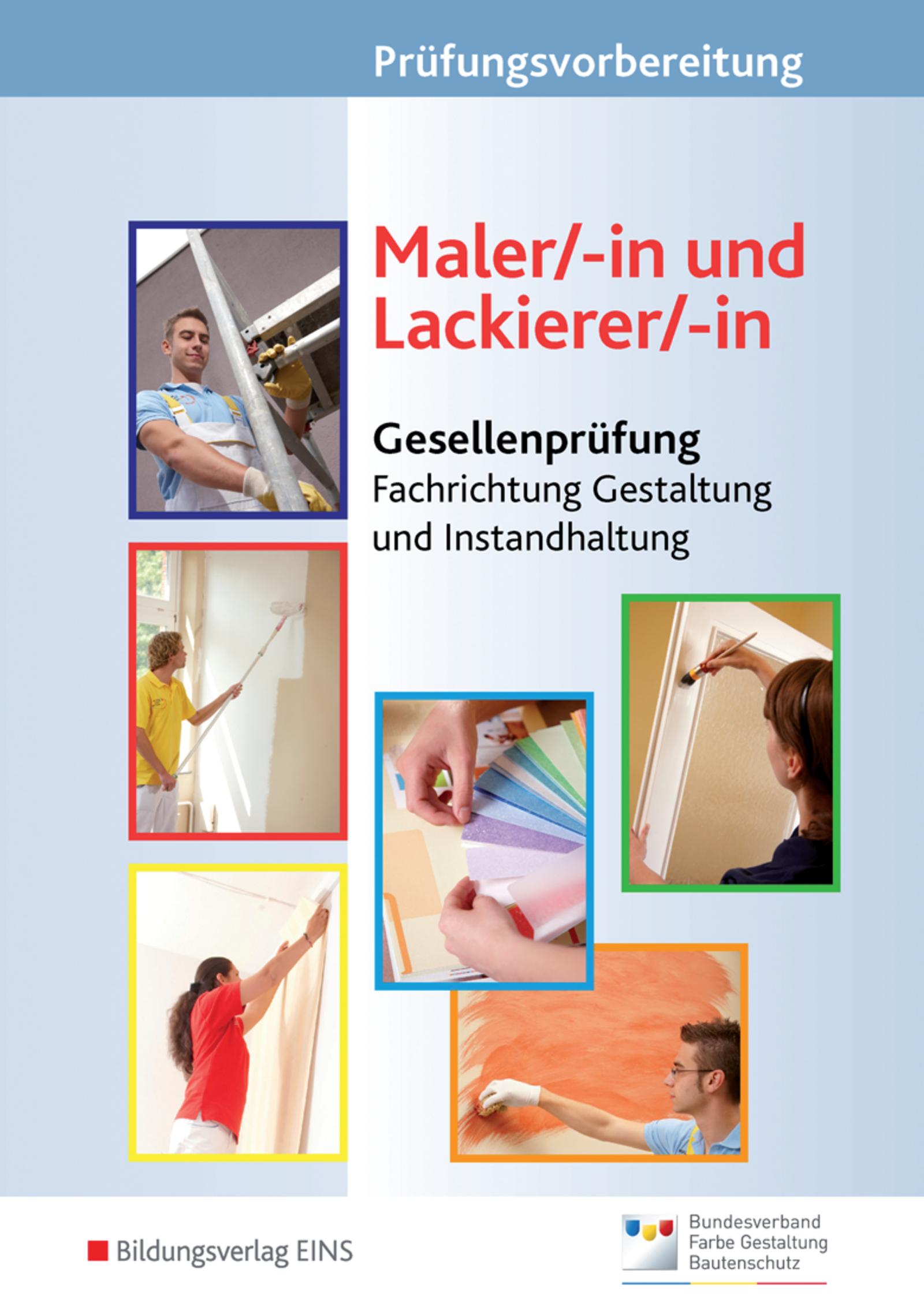 Vorderes Coverbild Prüfungsvorbereitung Maler/-in und Lackierer/-in