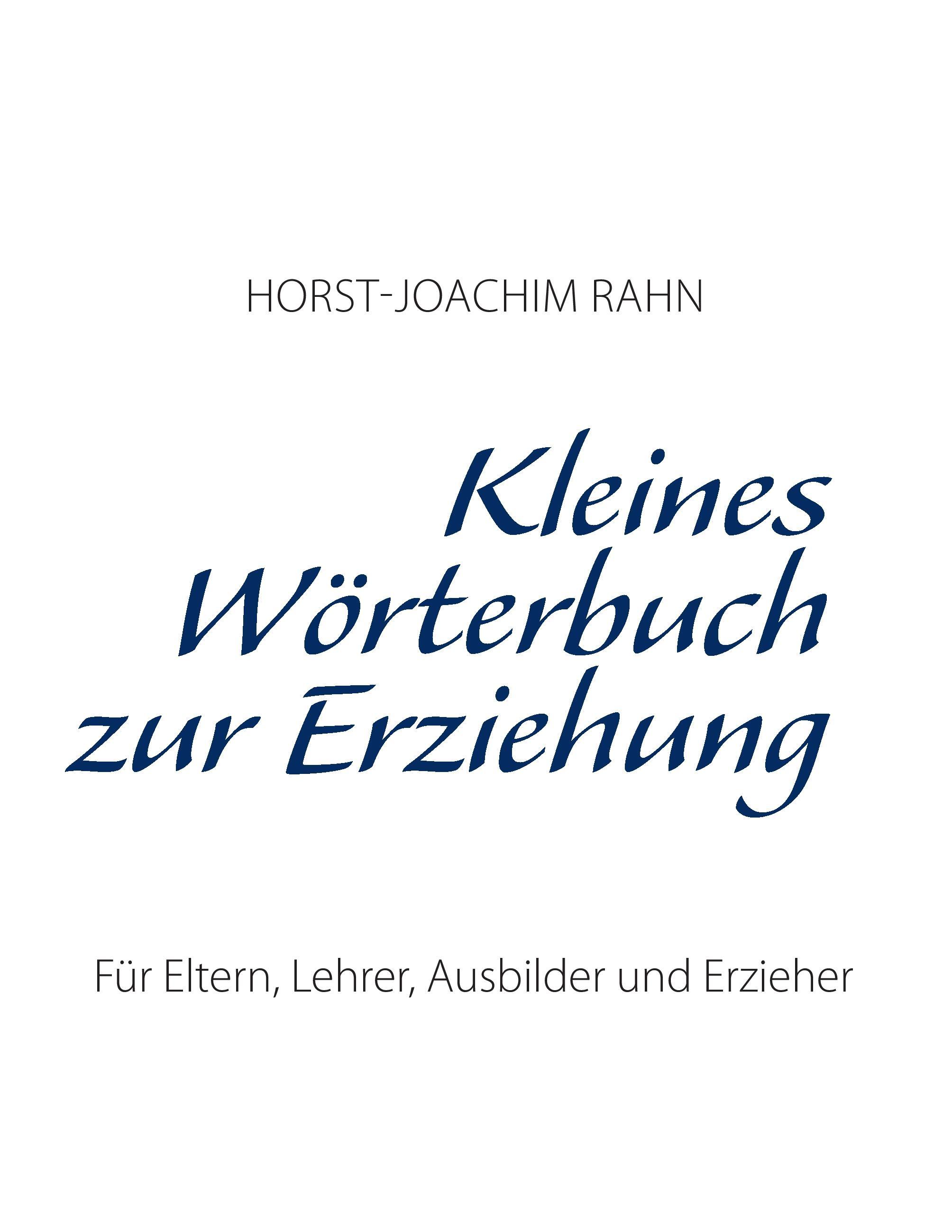 Vorderes Coverbild Kleines Wörterbuch zur Erziehung
