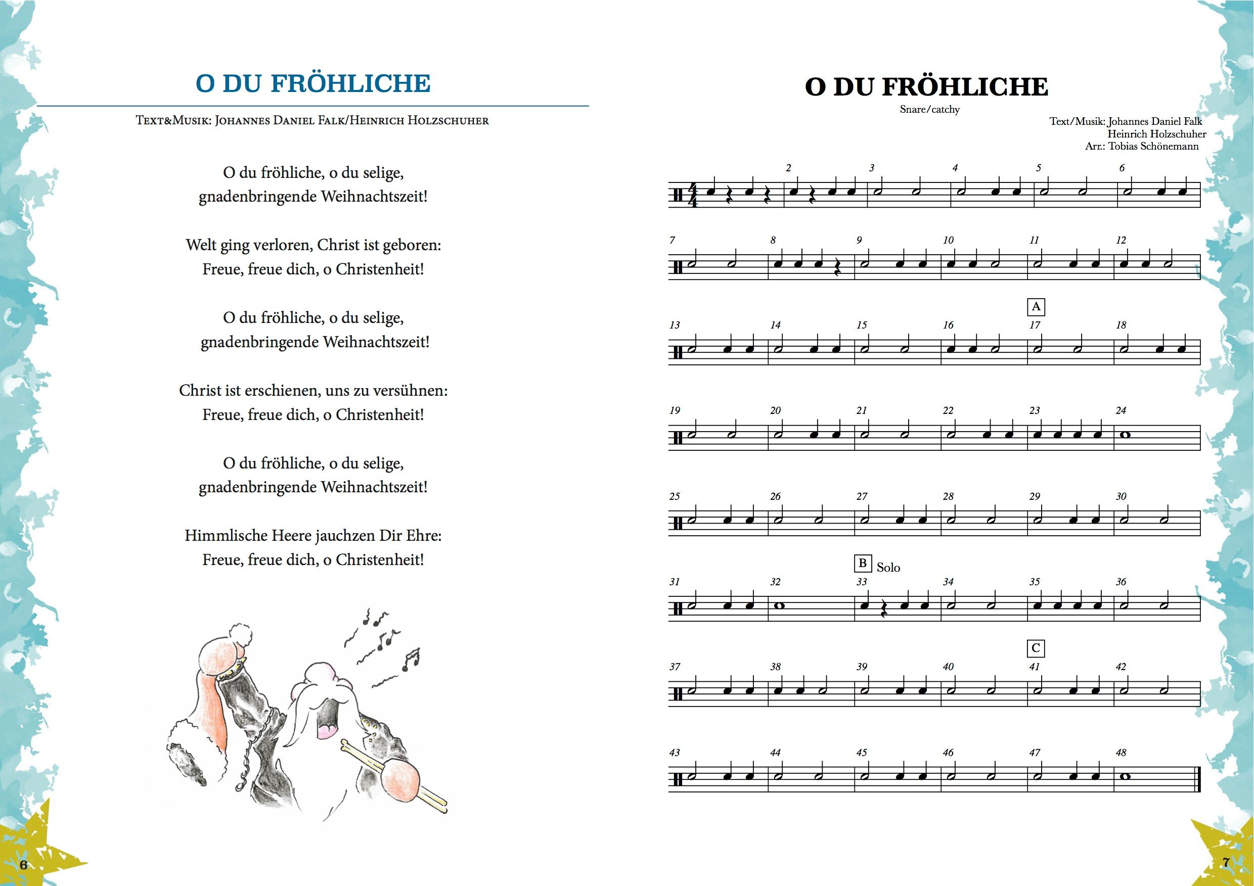 Beispielinhalt (Bild) Drummers Forge:Weihnachten am Schlagzeug