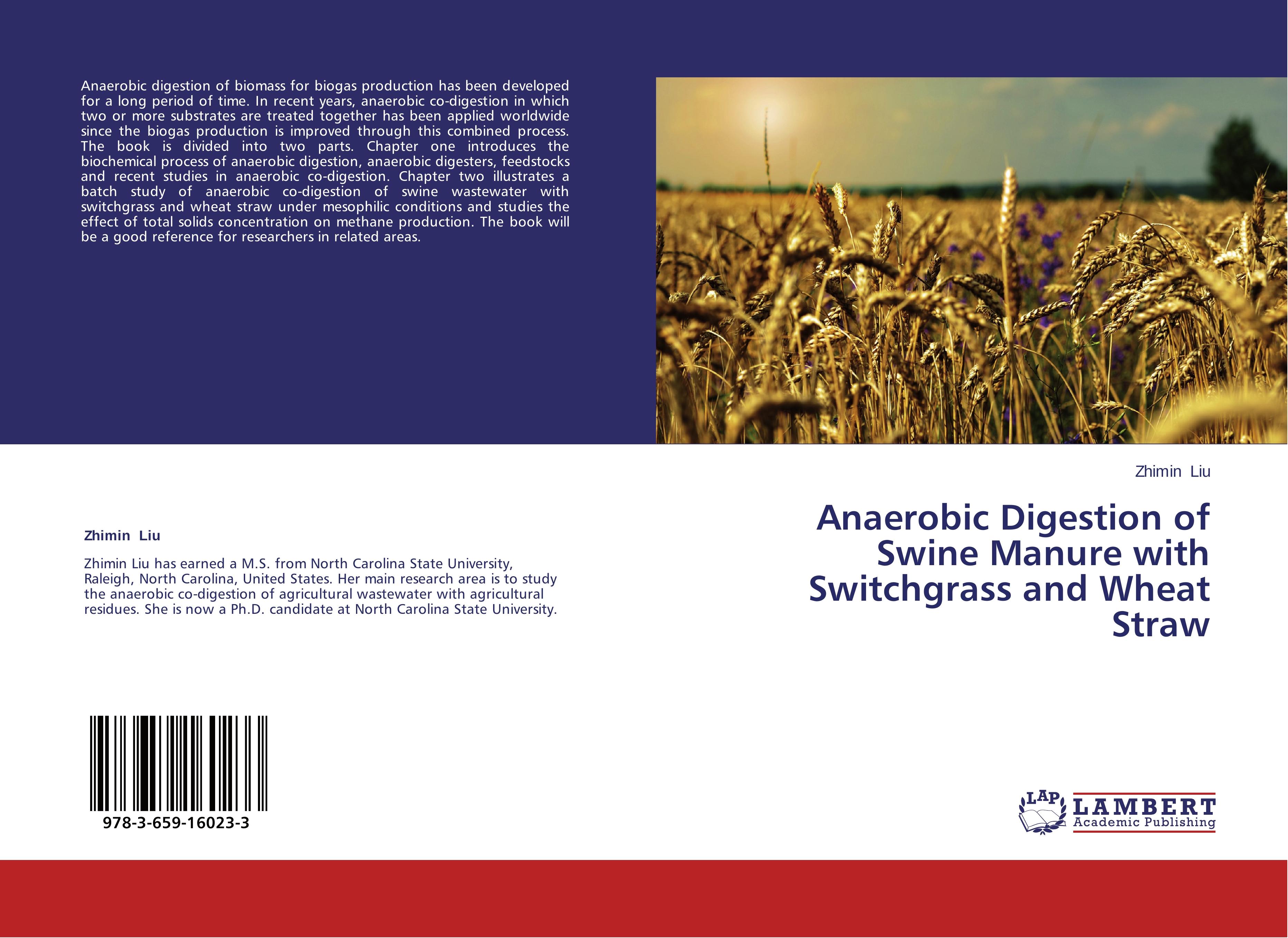Vorderes Coverbild Anaerobic Digestion of Swine Manure with Switchgrass and Wheat Straw