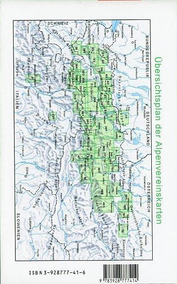 Beispielinhalt (Bild) DAV Alpenvereinskarte 30/3 Ötztaler Alpen Kaunergrat 1 : 25 000