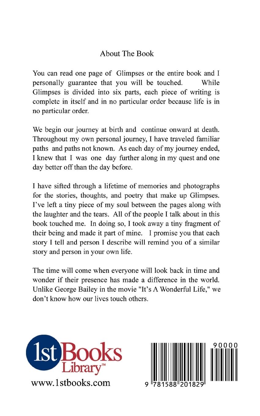 Rückseitencover Glimpses
