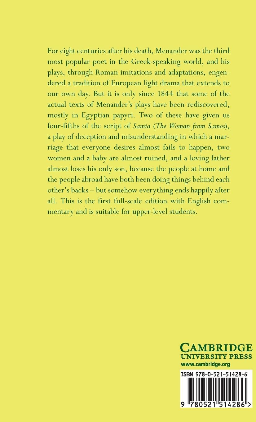 Rückseitencover Menander