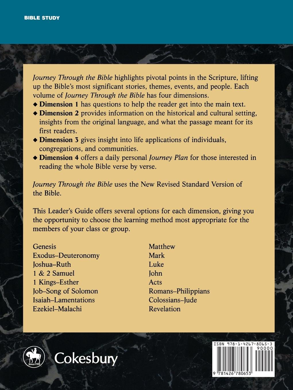 Rückseitencover Jttb, Volume 3 Joshua - Ruth (Leader's Guide)