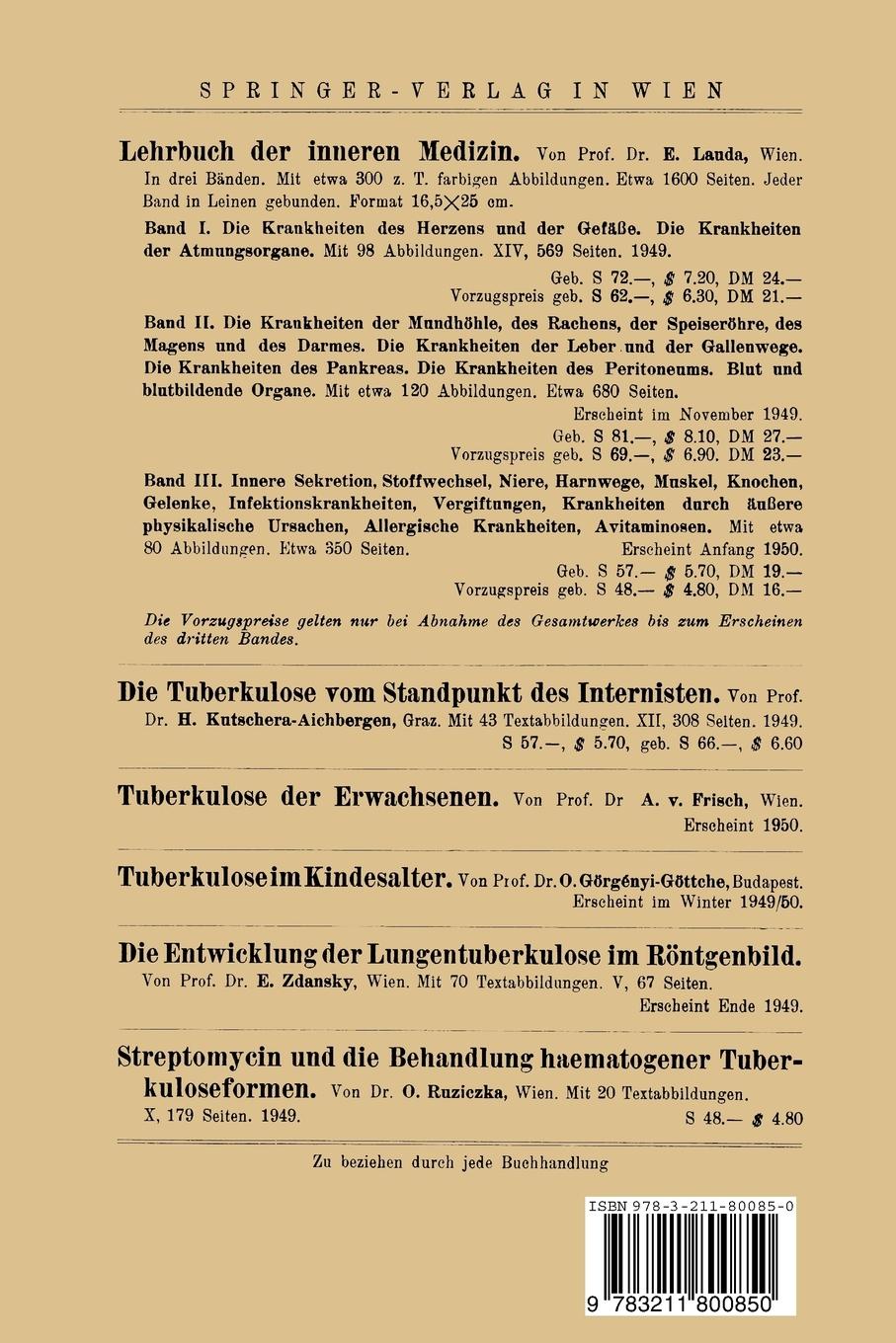 Rückseitencover Probleme der Darmtuberkulose