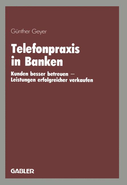 Vorderes Coverbild Telefonpraxis in Banken