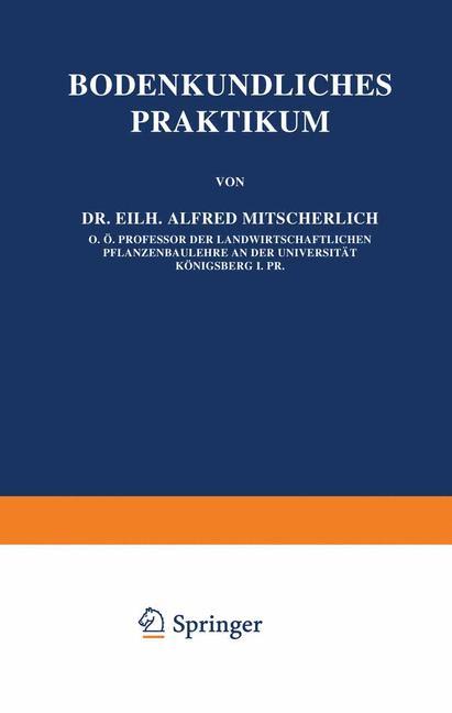 Vorderes Coverbild Bodenkundliches Praktikum