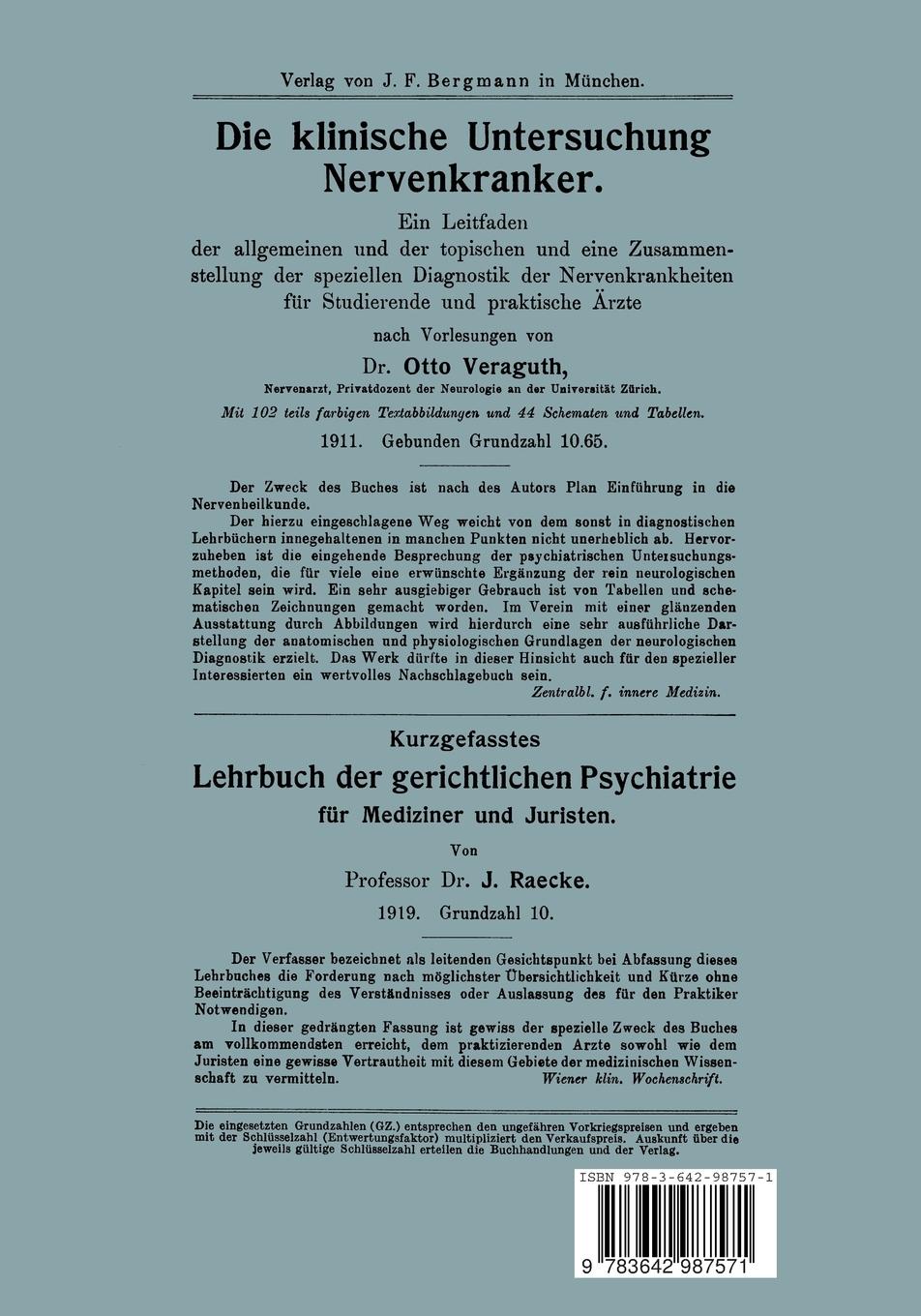 Rückseitencover Psychologische Vorlesungen