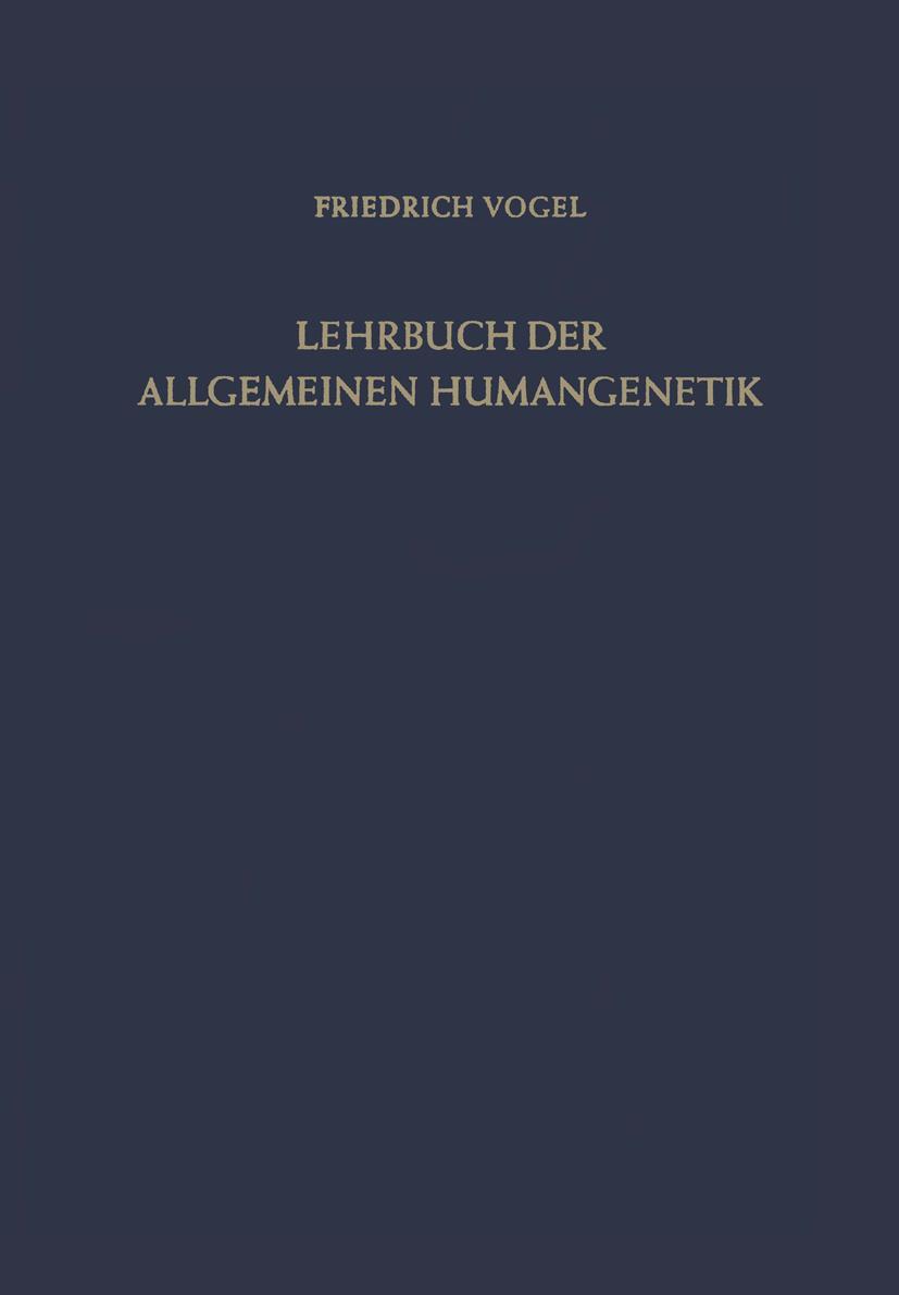 Vorderes Coverbild Lehrbuch der Allgemeinen Humangenetik