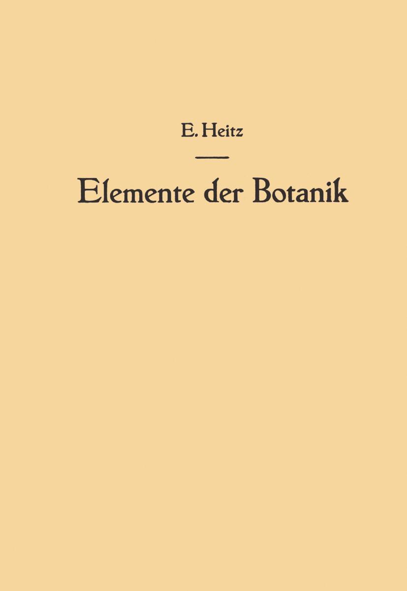 Vorderes Coverbild Elemente der Botanik