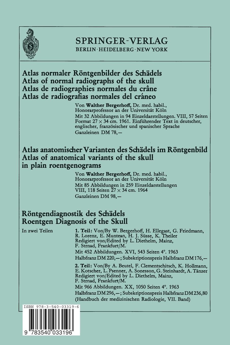 Rückseitencover Zur Entstehung des "Neurogen" Ausgelösten Akuten Lungenödems und der Akuten Magen-Darm-Blutungen