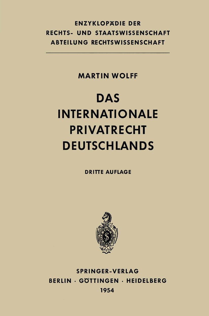 Vorderes Coverbild Das Internationale Privatrecht Deutschlands