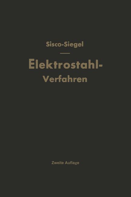 Vorderes Coverbild Das Elektrostahlverfahren