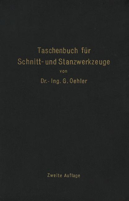 Vorderes Coverbild Taschenbuch für Schnitt- und Stanzwerkzeuge