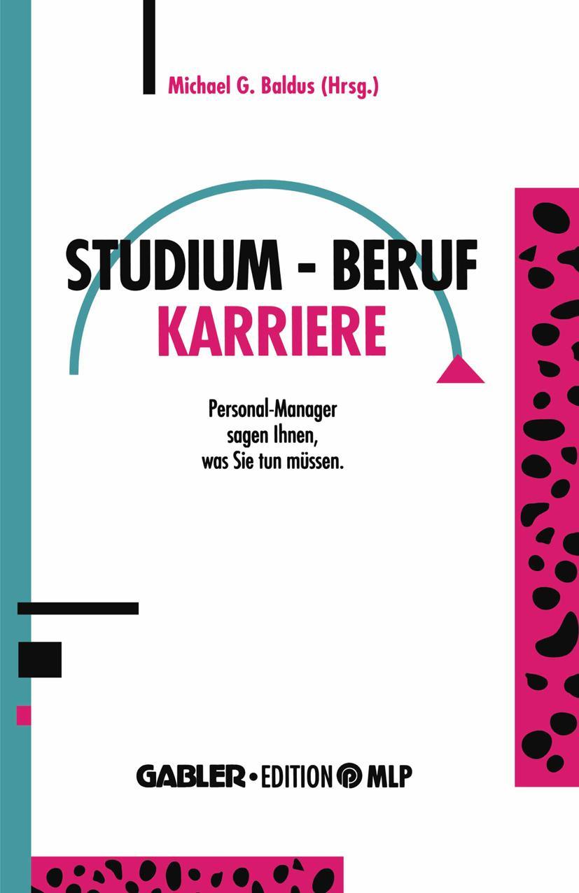 Vorderes Coverbild Studium - Beruf - Karriere