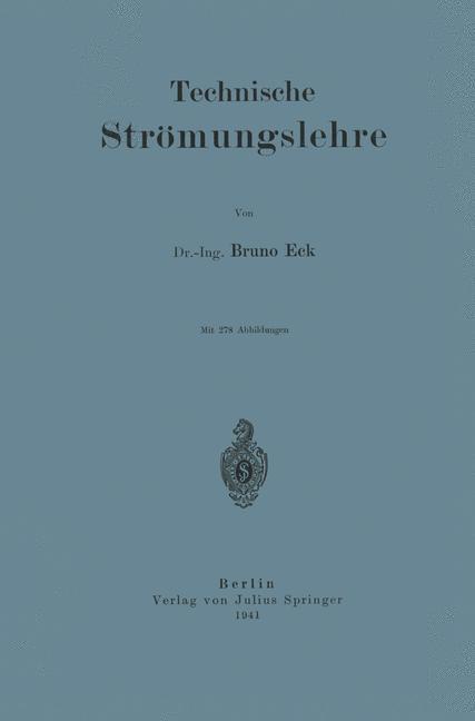 Vorderes Coverbild Technische Strömungslehre