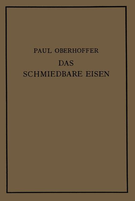 Vorderes Coverbild Das schmiedbare Eisen