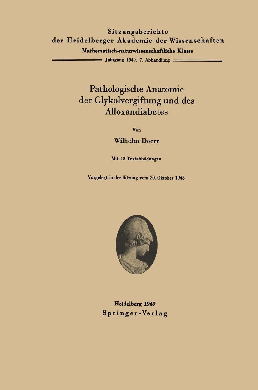Vorderes Coverbild Pathologische Anatomie der Glykolvergiftung und des Alloxandiabetes