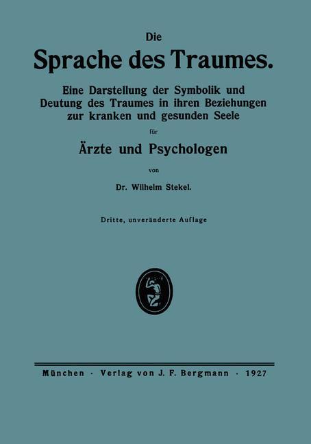 Vorderes Coverbild Die Sprache des Traumes