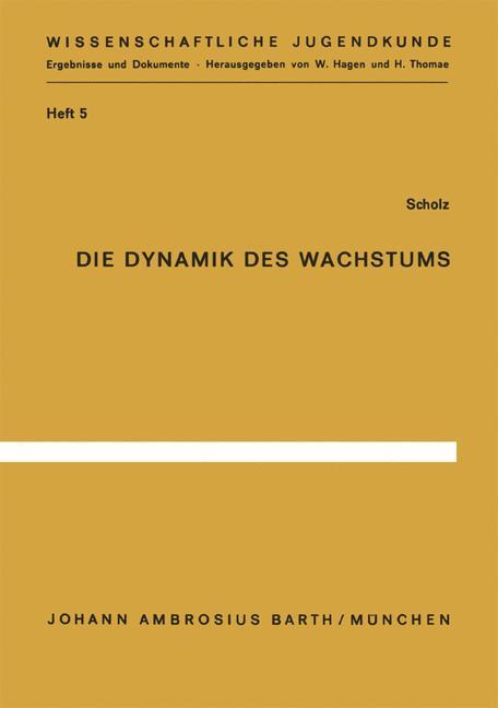 Vorderes Coverbild Die Dynamik des Wachstums