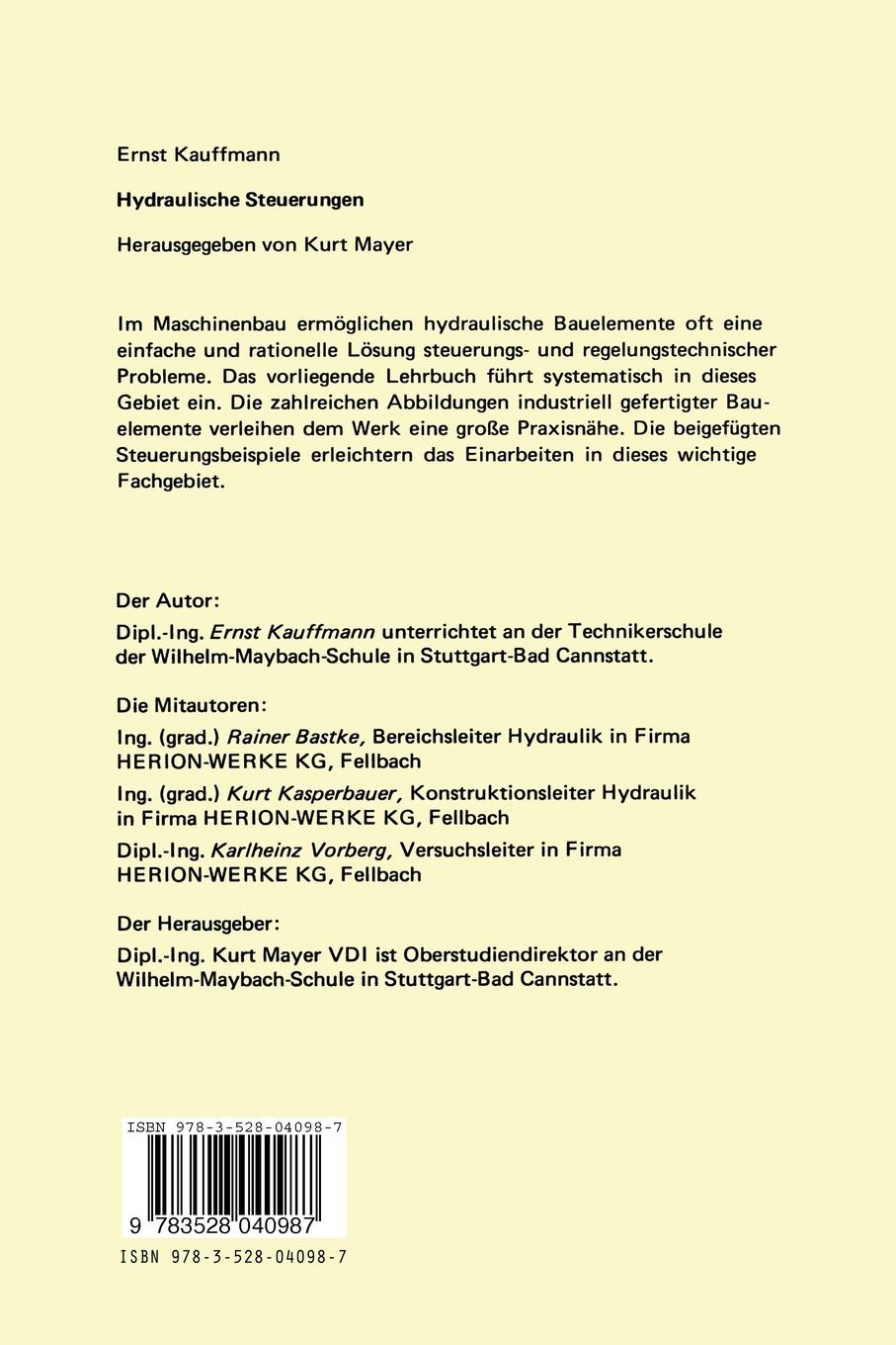 Rückseitencover Hydraulische Steuerungen