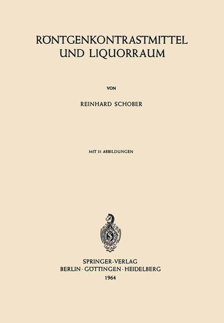 Vorderes Coverbild Röntgenkontrastmittel und Liquorraum
