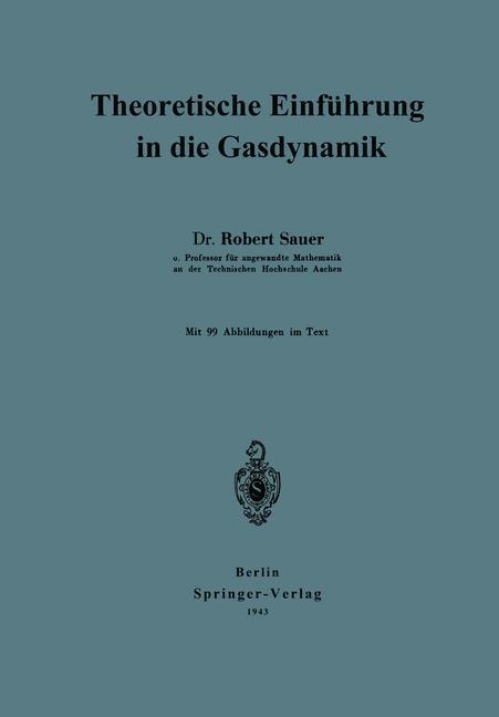 Vorderes Coverbild Theoretische Einführung in die Gasdynamik