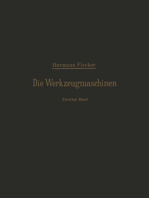 Vorderes Coverbild Die Werkzeugmaschinen