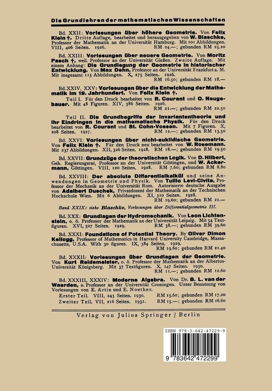 Rückseitencover Vorlesungen über einige Klassen Nichtlinearer Integralgleichungen und Integro-Differentialgleichungen