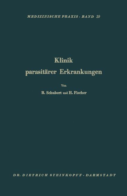 Vorderes Coverbild Klinik Parasitärer Erkrankungen