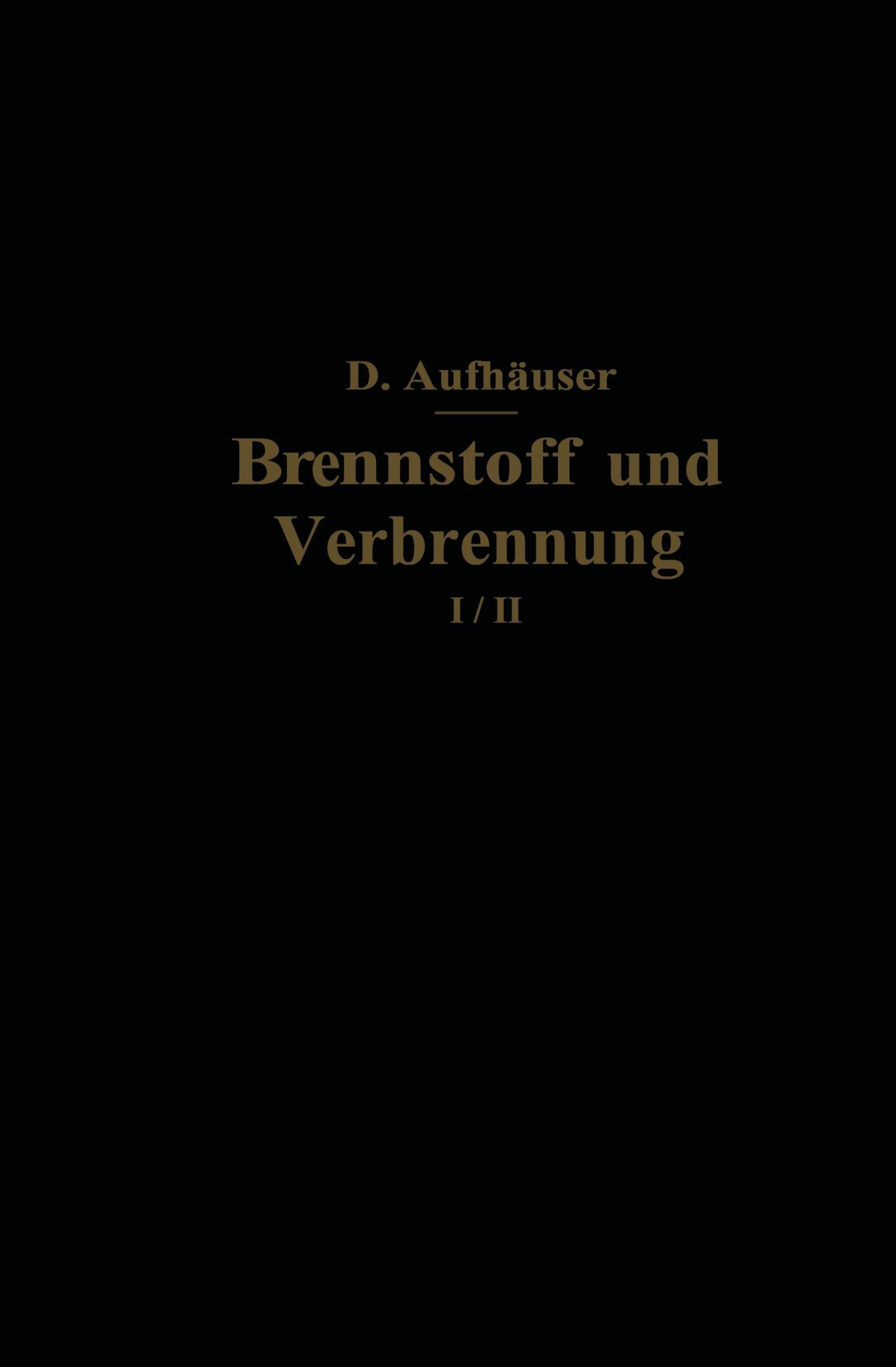 Vorderes Coverbild Brennstoff und Verbrennung