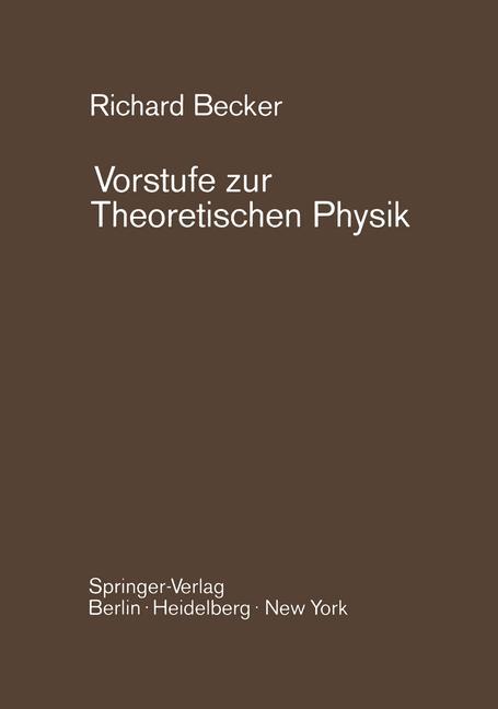Vorderes Coverbild Vorstufe zur Theoretischen Physik