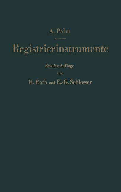 Vorderes Coverbild Registrierinstrumente