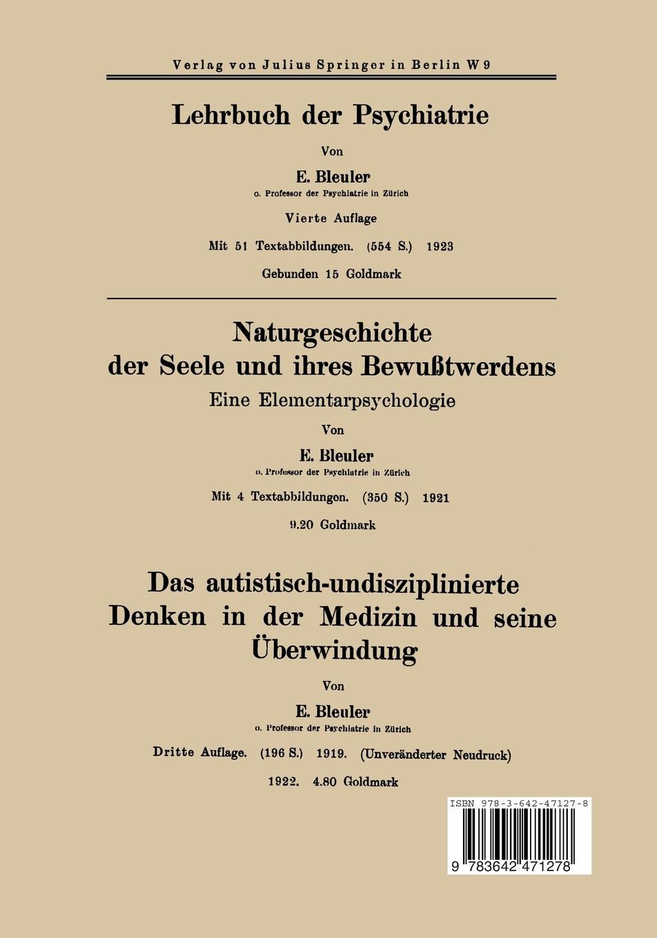 Rückseitencover Die Psychoide