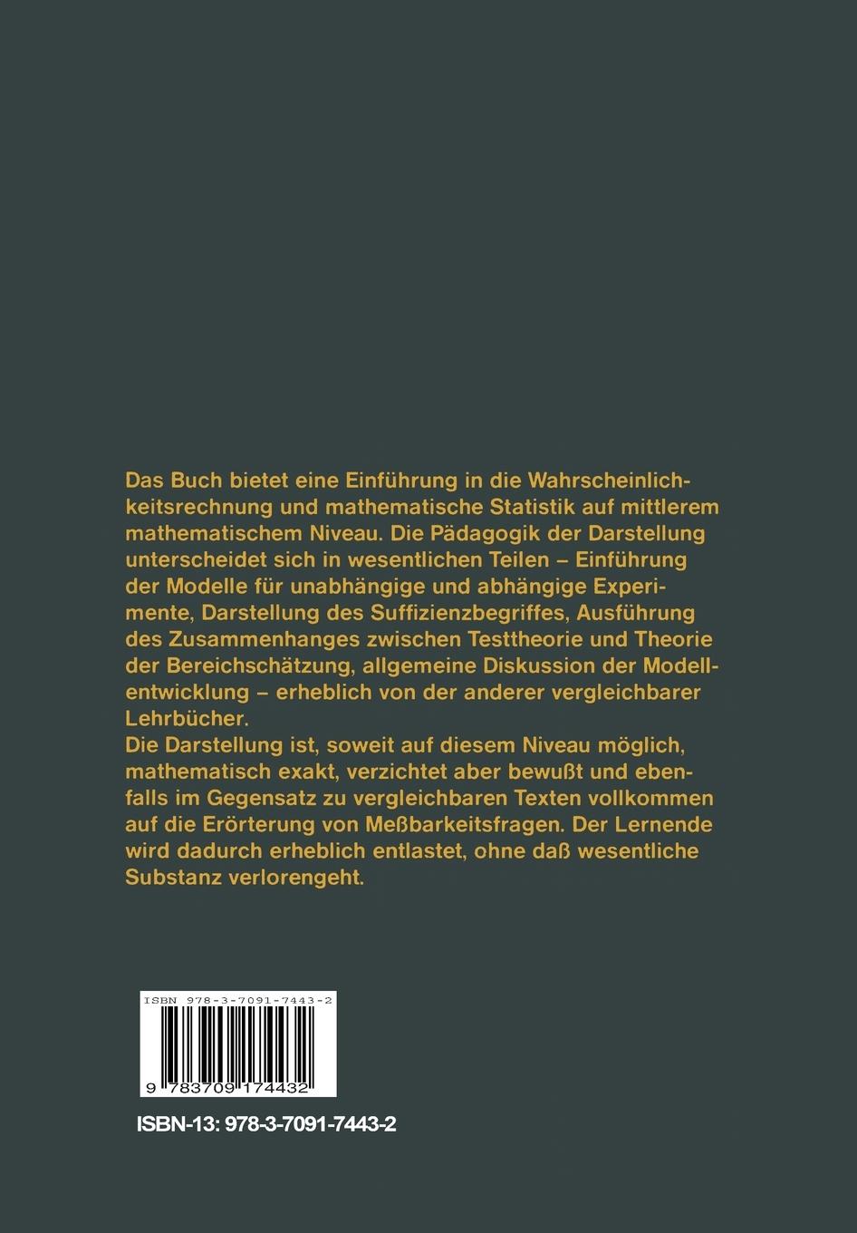 Rückseitencover Wahrscheinlichkeitsrechnung und Statistik