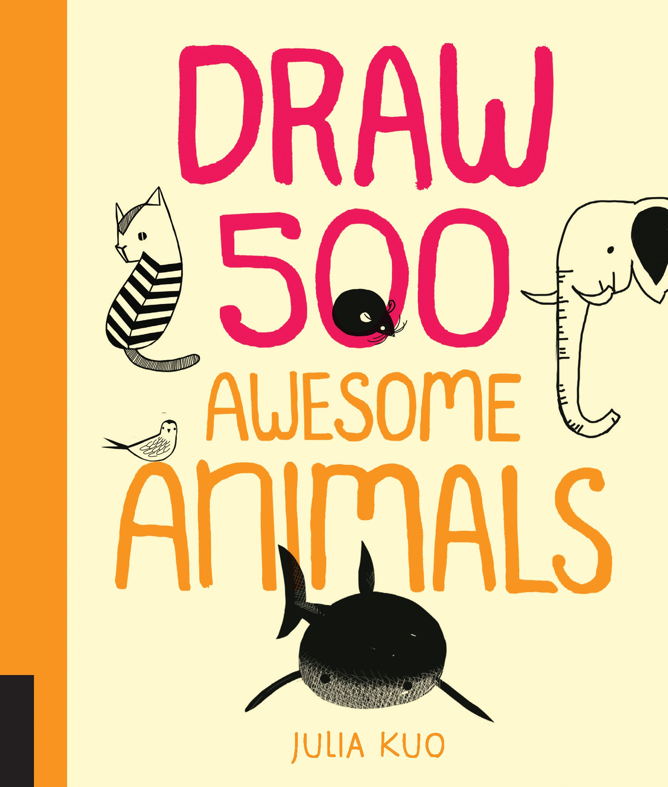Vorderes Coverbild Draw 500 Awesome Animals