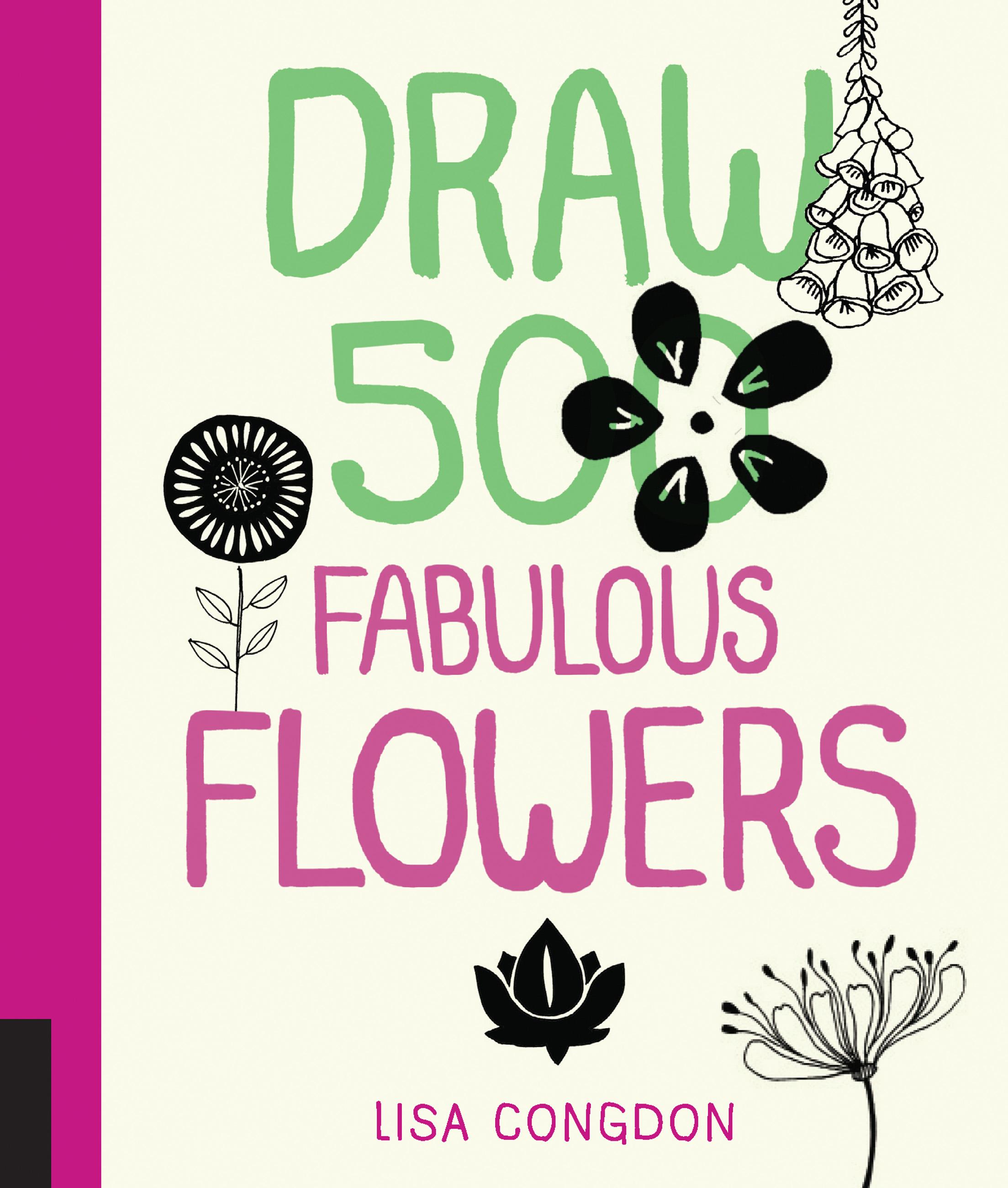 Vorderes Coverbild Draw 500 Fabulous Flowers