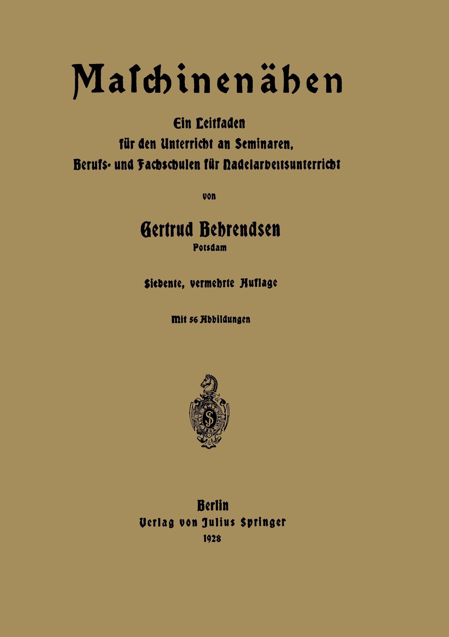Vorderes Coverbild Maschinenähen