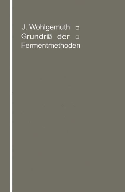 Vorderes Coverbild Grundriß der Fermentmethoden