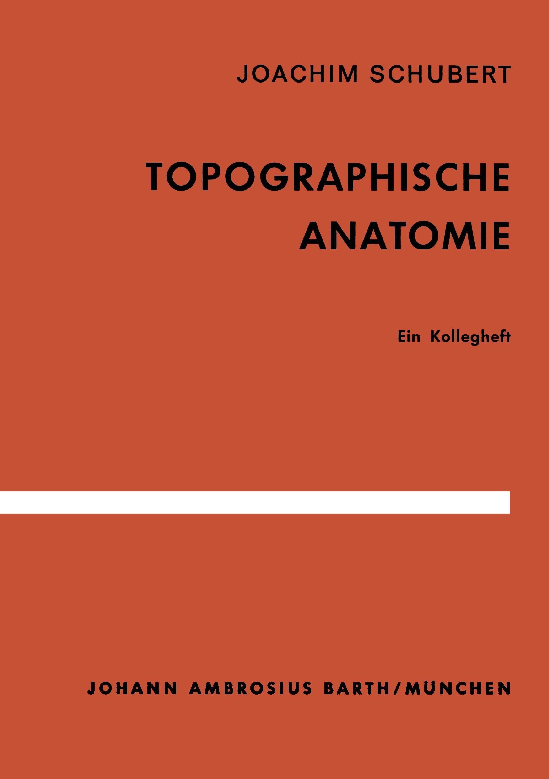 Vorderes Coverbild Topographische Anatomie