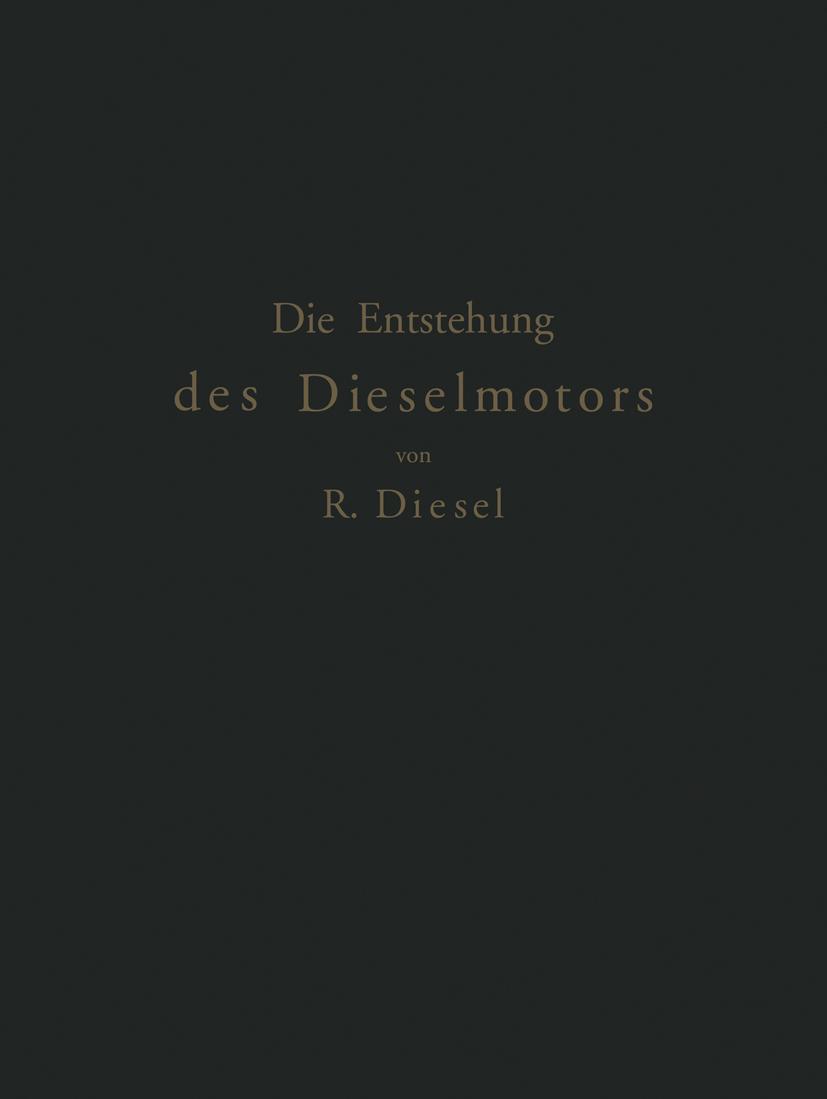 Vorderes Coverbild Die Entstehung des Dieselmotors