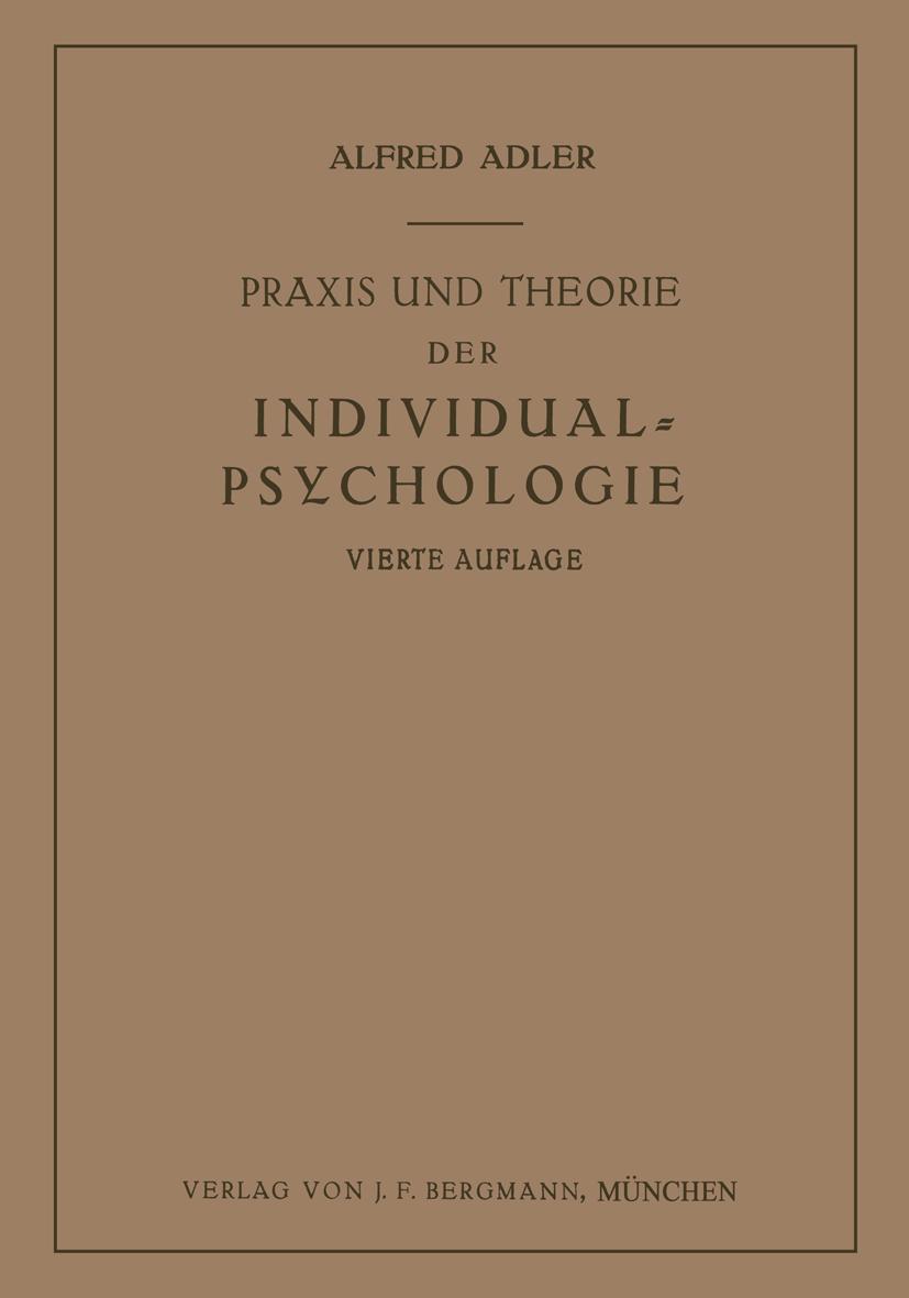 Vorderes Coverbild Praxis und Theorie der Individual-Psychologie