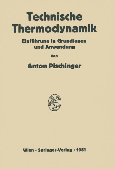 Vorderes Coverbild Technische Thermodynamik