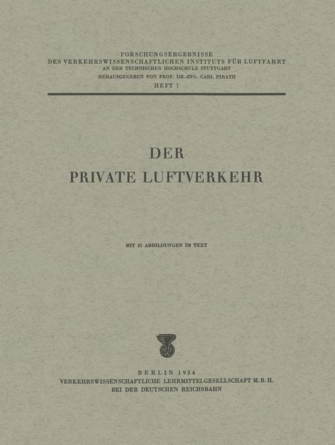 Vorderes Coverbild Der private Luftverkehr