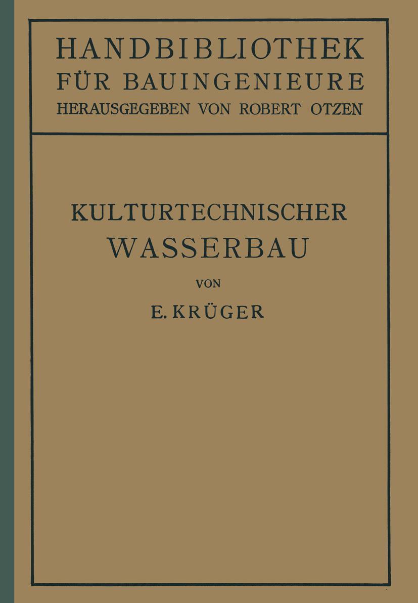 Vorderes Coverbild Kulturtechnischer Wasserbau