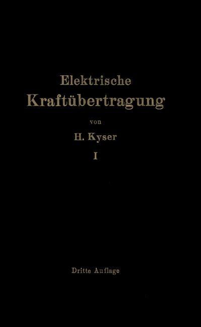 Vorderes Coverbild Die elektrische Kraftübertragung