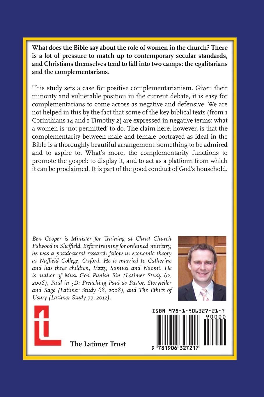 Rückseitencover Positive Complementarianism